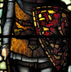 Detail of Bruce's shield