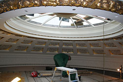 Restoration of zodiac dome.