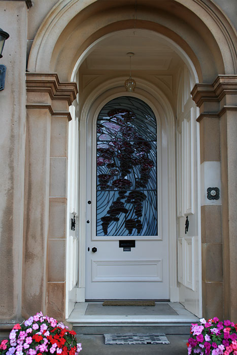 Front door, private house, Glasgow - detail